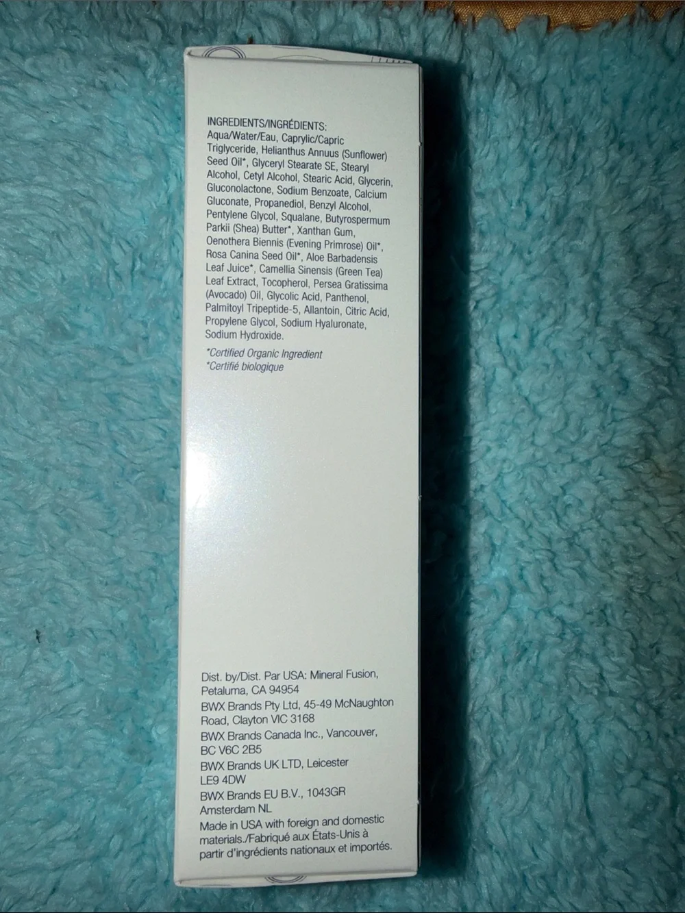Mineral Fusion Overnight Renewal Nighttime Recovery Face Cream - White